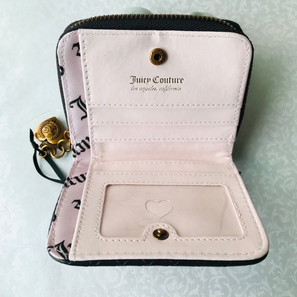 Juicy Couture Romance Coin Zip Around Natural Leopard Wallet - Picture 5 of 11